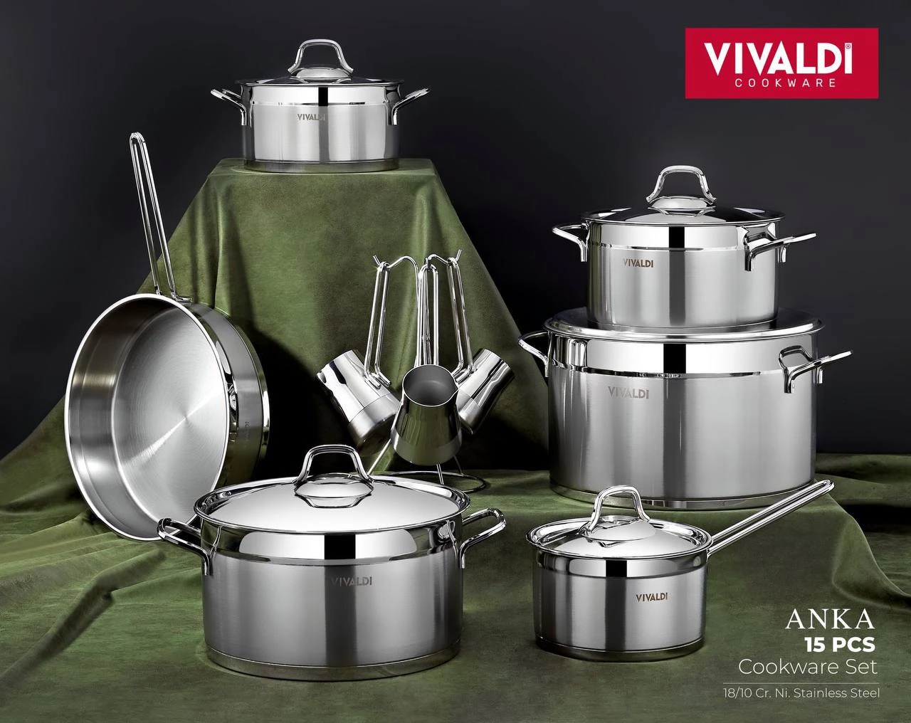 Vivaldi 15-piece cookware set +-منتجات ارشيا - مصر