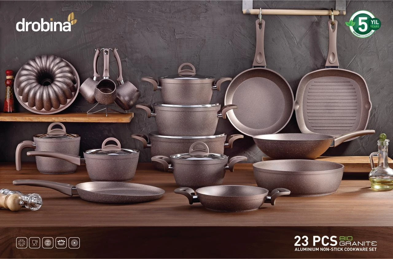 Drobina Bio Granite Cookware Set-منتجات ارشيا - مصر
